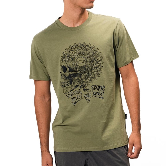 Camiseta Oakley Skull Wreck WT25 - Masculina - Foto 1