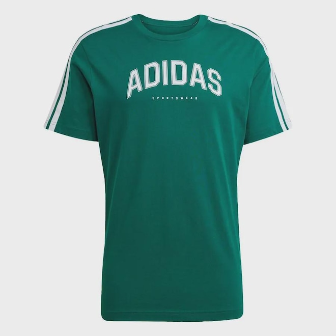 Camiseta adidas Codes Collegiate Linear - Masculina - Foto 1