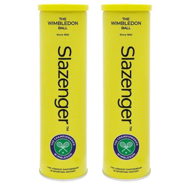 Bola de Tênis Slazenger Wimbledon All Court com 2 Tubos - Foto 1