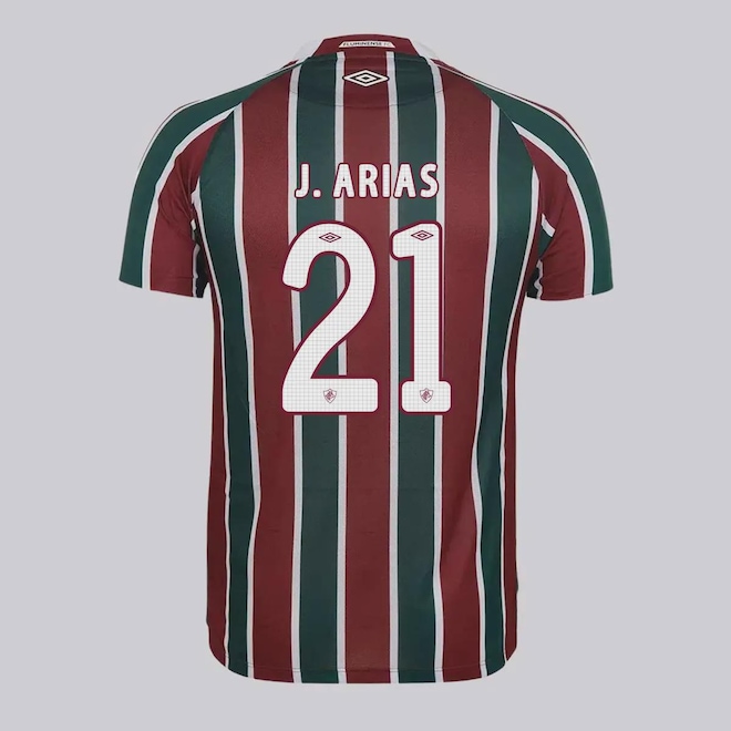 Camisa do Fluminense Umbro I 2025 21 J. Arias - Masculina - Foto 1