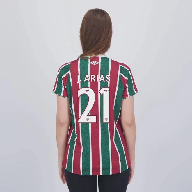 Camisa do Fluminense Umbro I 2024 21 J. Arias - Feminina - Foto 1