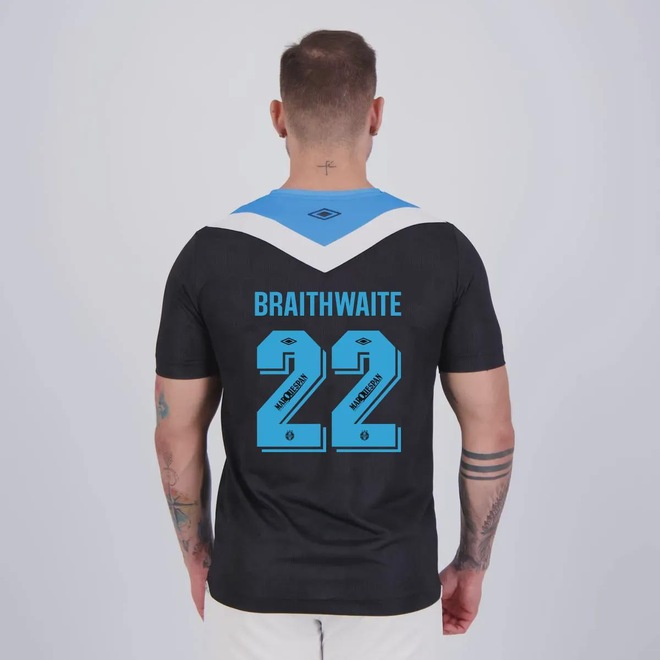 Camisa do Grêmio Umbro III 2024 22 Braithwaite - Masculina - Foto 1