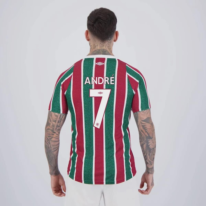 Camisa do Fluminense Umbro I 2024 André 7 - Masculina - Foto 1
