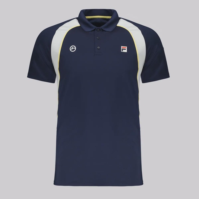 Camisa Polo Fila Backspin Short Sleeve Rio Open 25 - Masculina - Foto 1