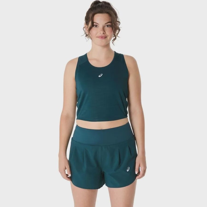 Camiseta Regata Asics Road Crop - Feminina - Foto 1