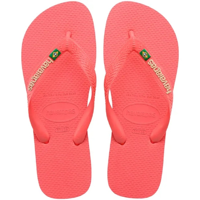 Chinelo Havaianas Brasil Logo - Adulto - Foto 1