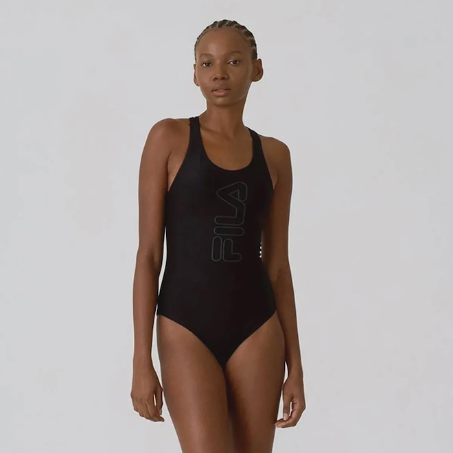 Maiô Fila Tri Logo II - Feminino - Foto 1