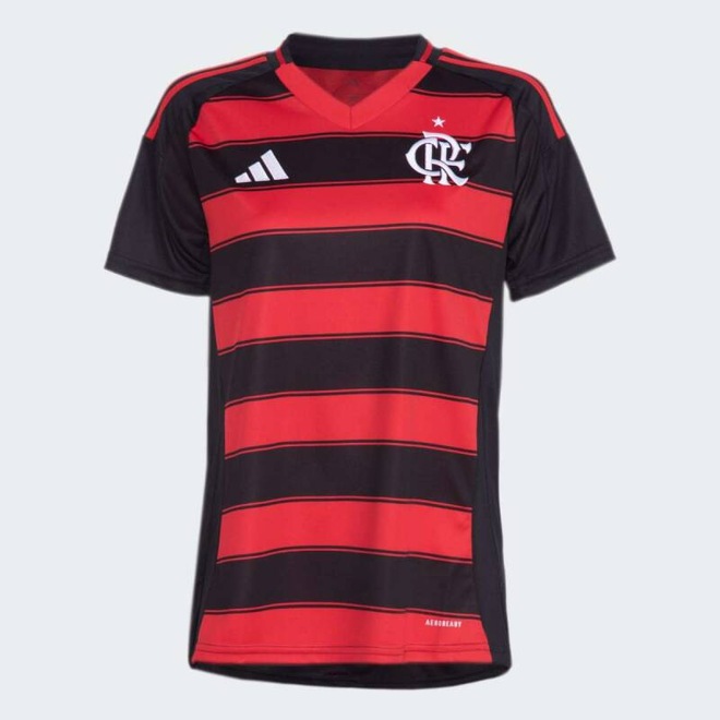 Camisa do Flamengo I 25/26 adidas - Feminina - Foto 1
