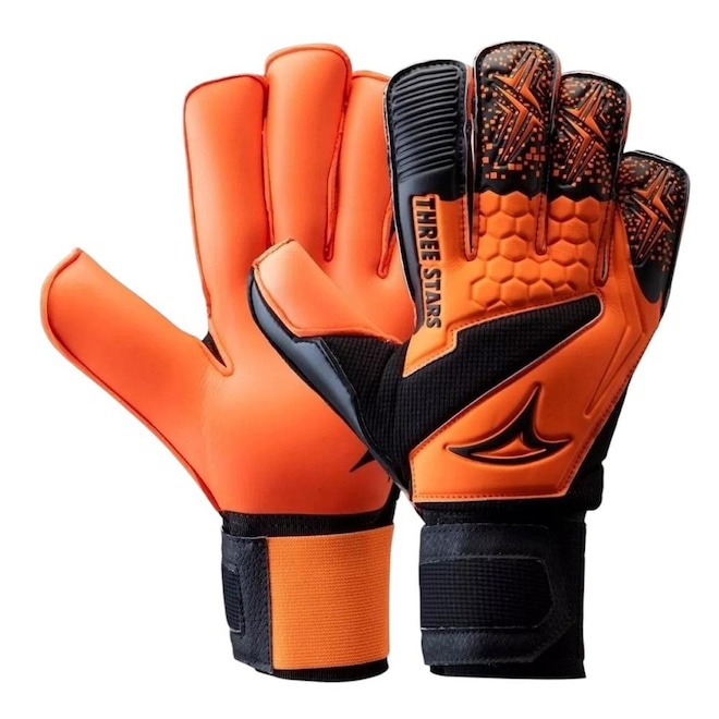 Luva de Goleiro de Futebol de Campo Three Stars Sky - Adulto - Foto 1
