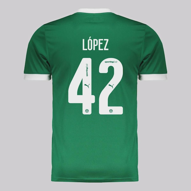 Camisa do Palmeiras Puma I 2025 42 F. López - Masculina - Foto 1