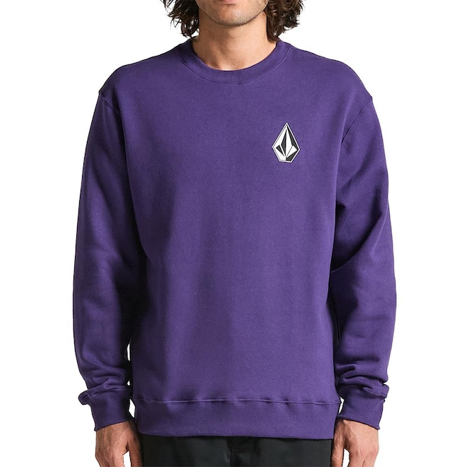 Blusão de Moletom Volcom Iconic Stone - Masculino - Foto 1