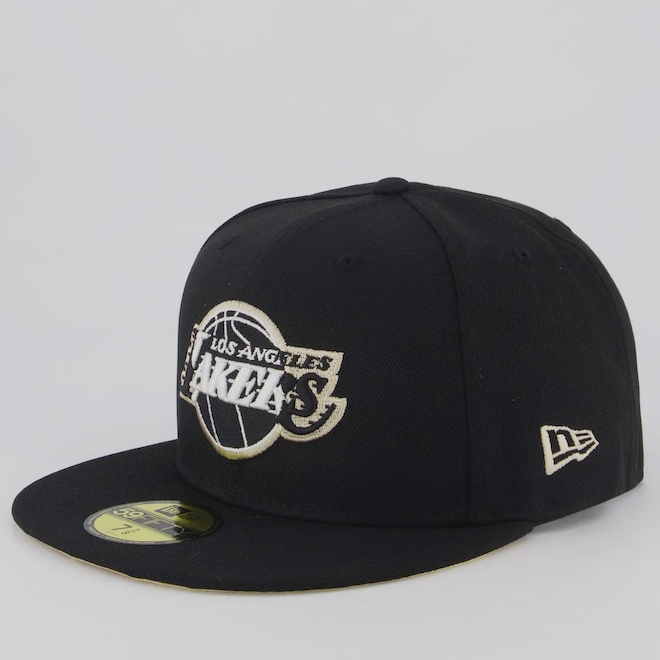 Boné Aba Reta New Era NBA Los Angeles Lakers Core 5950 - Fechado - Adulto - Foto 1