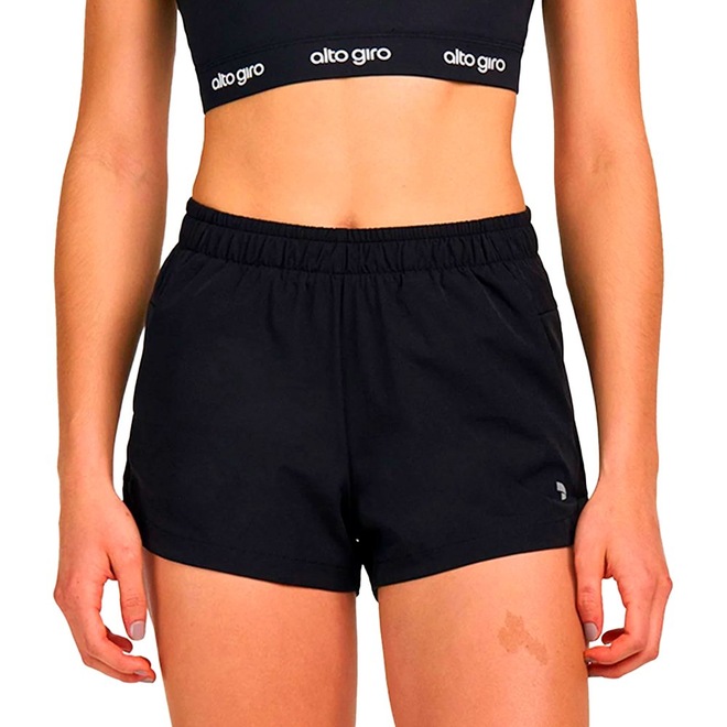 Shorts Alto Giro Cos Franzido - Feminino - Foto 1