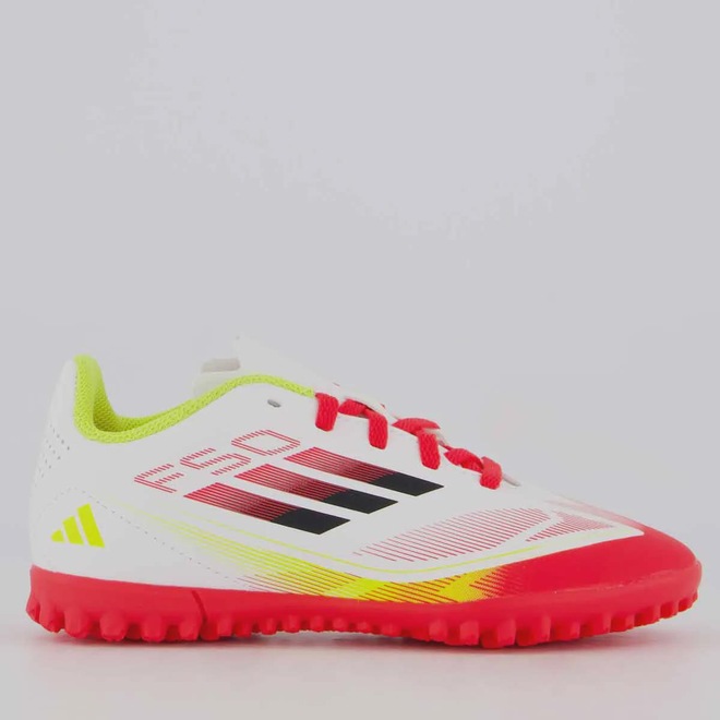 Chuteira de Society adidas F50 Club - Infantil - Foto 1