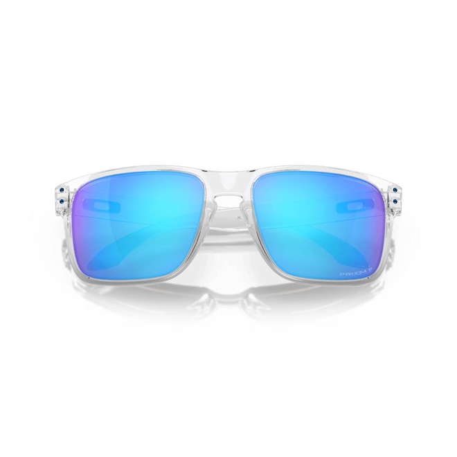 Óculos de Sol Oakley Holbrook XL Clear Sapphire Polarized - Unissex - Foto 1