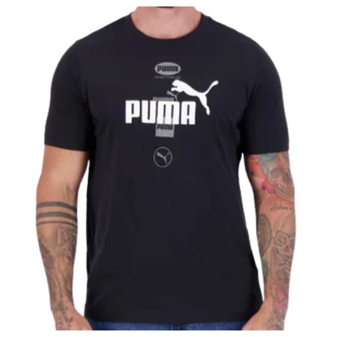 Camiseta Puma Power Graphic - Masculina - Foto 1