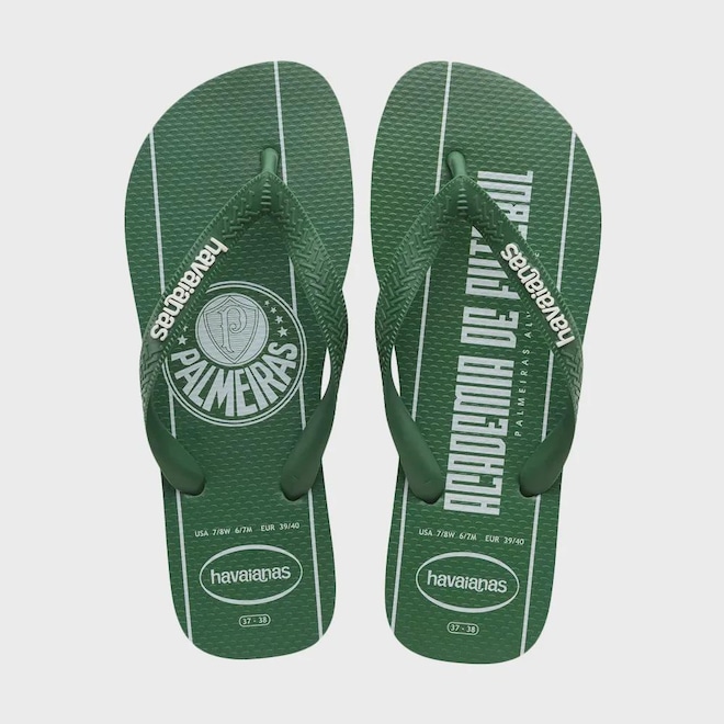 Chinelo do Palmeiras Havaianas Academia - Unissex - Foto 1