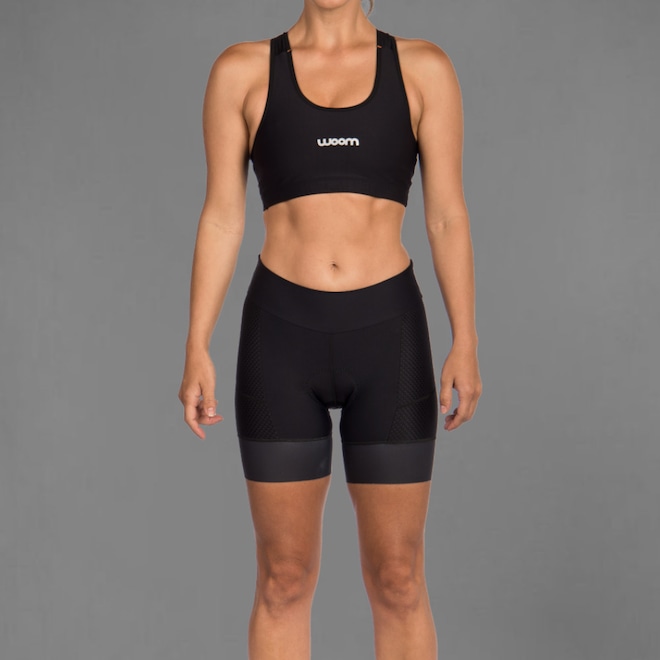 Bermuda de Ciclismo Woom Carbon Black Legend 2022 - Feminina - Foto 1