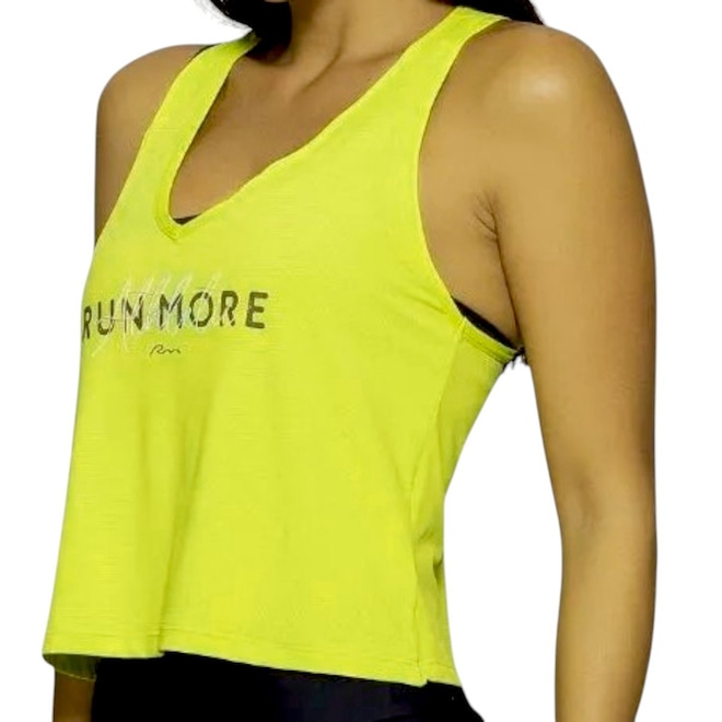 Camiseta Regata Run More Open 02503 - Feminina - Foto 1