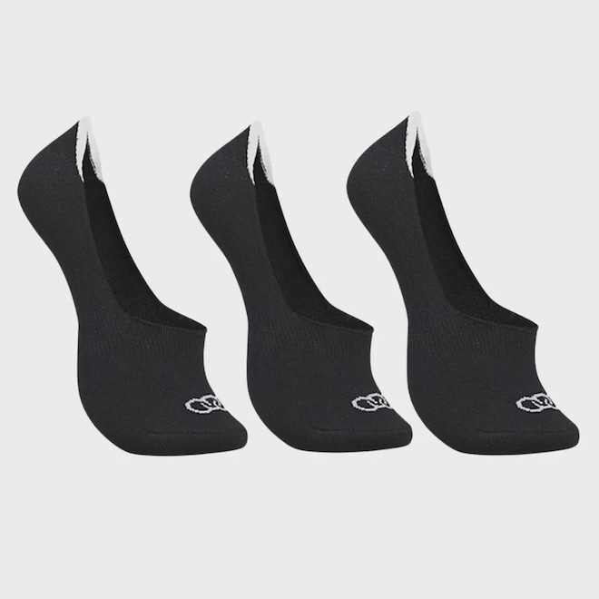 Kit Meia Olympikus Ultra Invisível - 3 Pares - Feminino - Foto 1