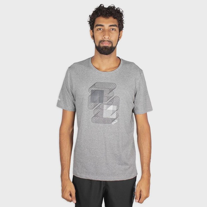 Camiseta Fila Basic Sport Print 2 - Masculina - Foto 1