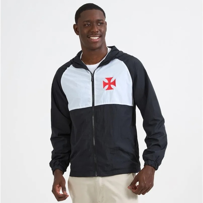 Jaqueta Vasco da Gama Corta Vento Kodiak Braziline - Masculina - Foto 1