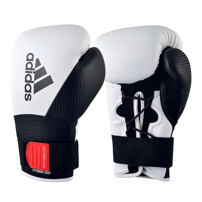 Luva De Boxe Adidas Hybrid 250 Fixação Dupla - Foto 1