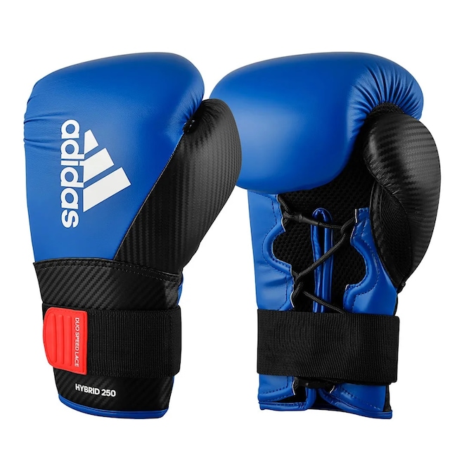 Luva De Boxe Adidas Hybrid 250 Fixação Dupla - Foto 1