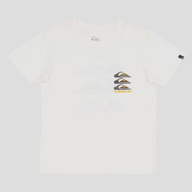 Camiseta Quiksilver Vertical Logos Kd - Infantil - Foto 1
