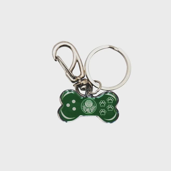 Chaveiro Palmeiras Cebola Ossinho com Mosquetão - Foto 1