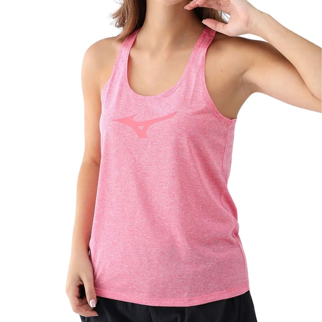 Camiseta Regata Mizuno Spark Big Logo Mescla - Feminina - Foto 1