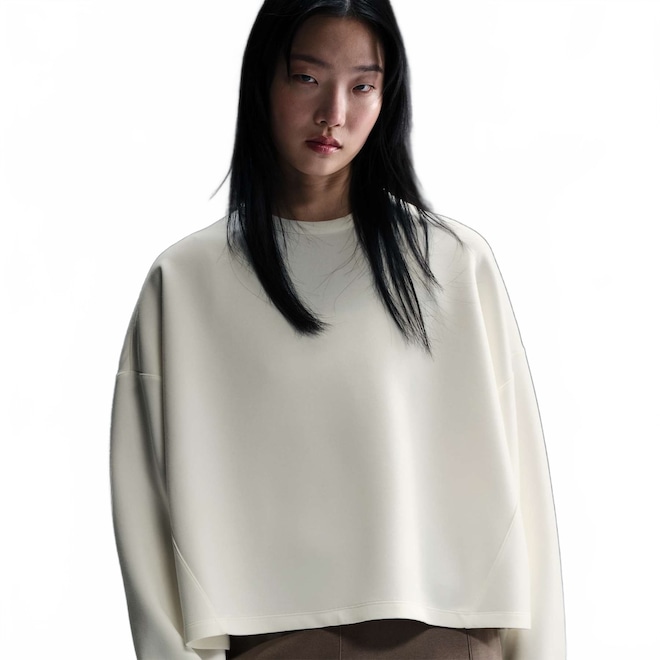 Blusão Nike Crew Soft Knit - Feminino - Foto 1