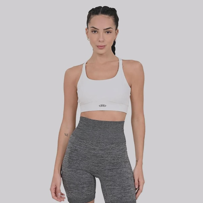 Top Olympikus Corre Médio Impacto - Feminino - Foto 1