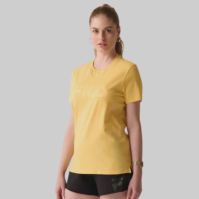 Camiseta Fila Letter Premium II - Feminina - Foto 1