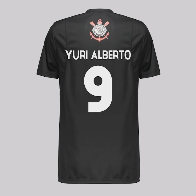 Camisa do Corinthians Yuri Alberto 9 Logo - Infantil - Foto 1