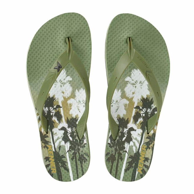 Chinelo Kenner Summer Carnauba Masculino - Verde e Preto - Foto 1