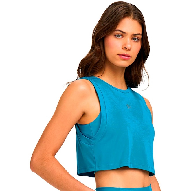 Camiseta Regata Alto Giro Refletiva - Feminina - Foto 1