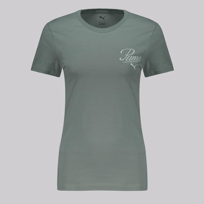 Camiseta Puma ESS Script - Feminina - Foto 1