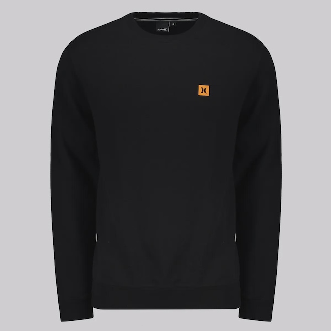 Blusão de Moletom Hurley Icon II sem Capuz - Masculino - Foto 1