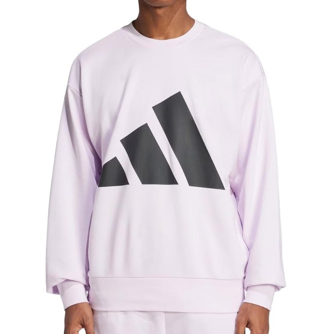 Blusão de Moletom adidas Big Logo sem Capuz - Masculino - Foto 1