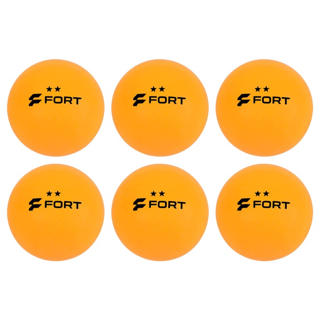 Bolinhas de Tênis de Mesa Fort 2 Estrelas - Pack com 6 Bolas - Foto 1