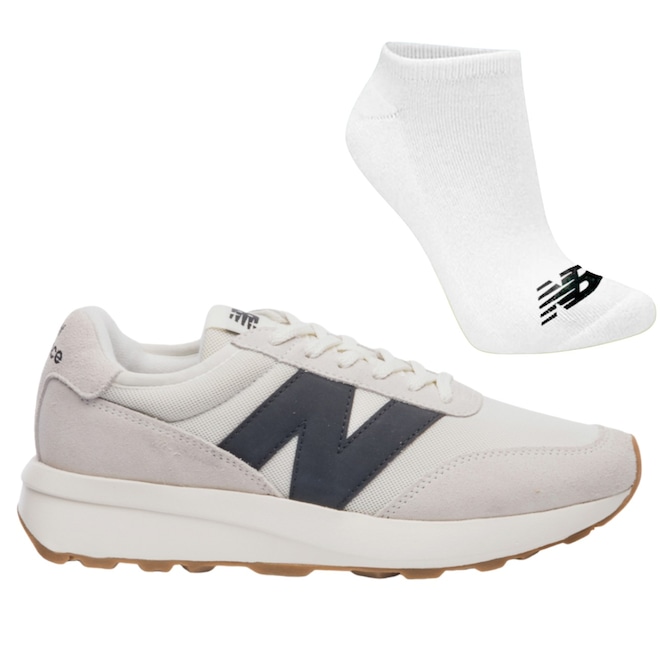 Tênis New Balance 370V1 + Par de Meia - Feminino - Foto 1