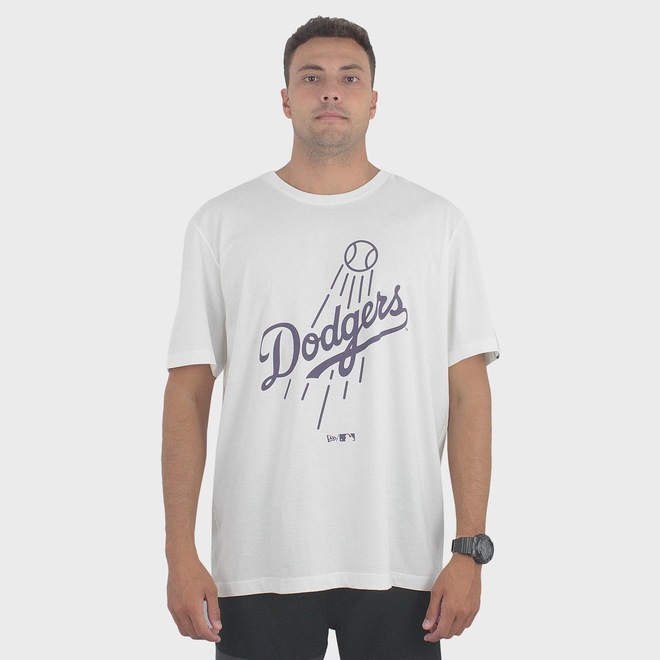 Camiseta New Era Sunset MLB Los Angeles Dodgers Plus Size - Masculina - Foto 1