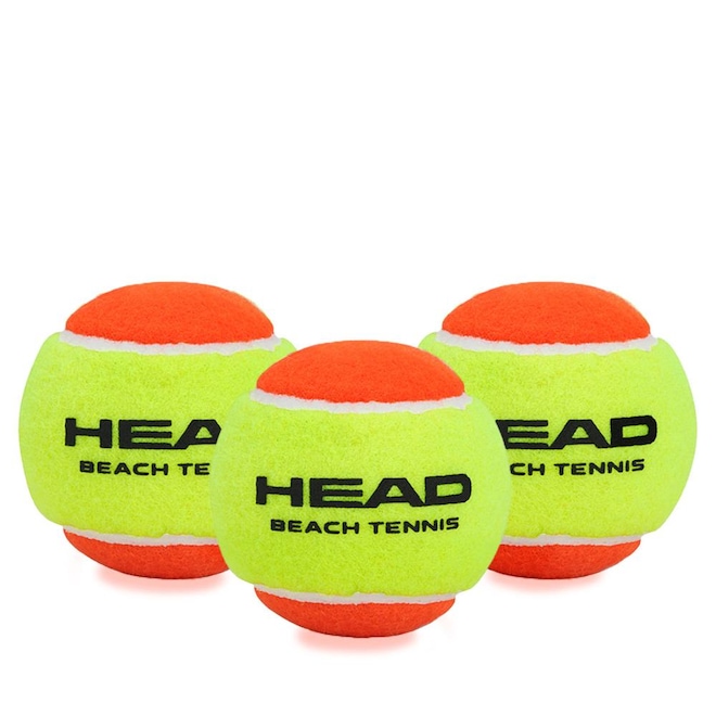 Bola de Beach Tennis Head - Pack com 3 Unidades - Foto 1