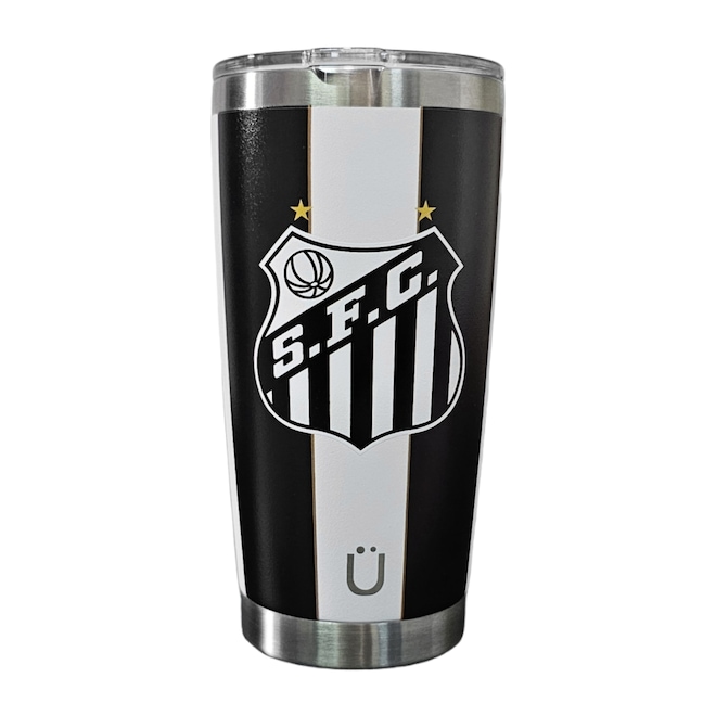 Copo Térmico Santos Gluck Licenciado Tamanho Único - 591ml - Foto 1