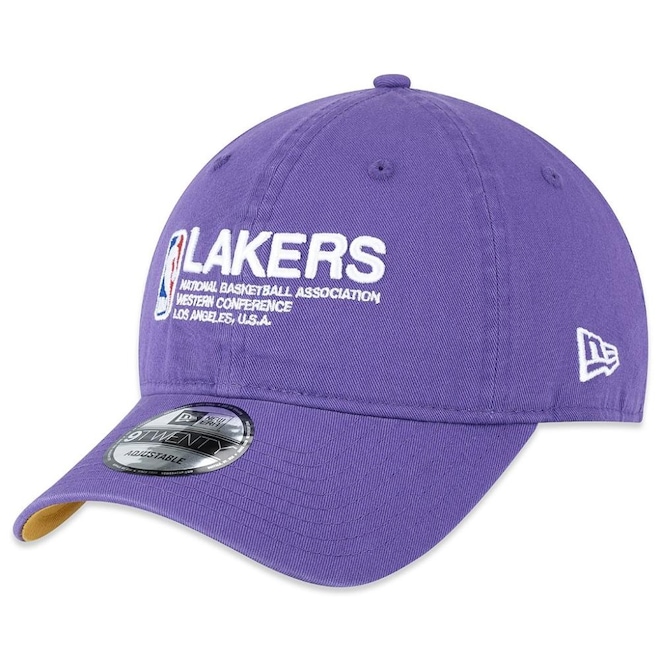 Boné Aba Curva New Era 920 Los Angeles Lakers NBA Institutional Style - Adulto - Foto 1
