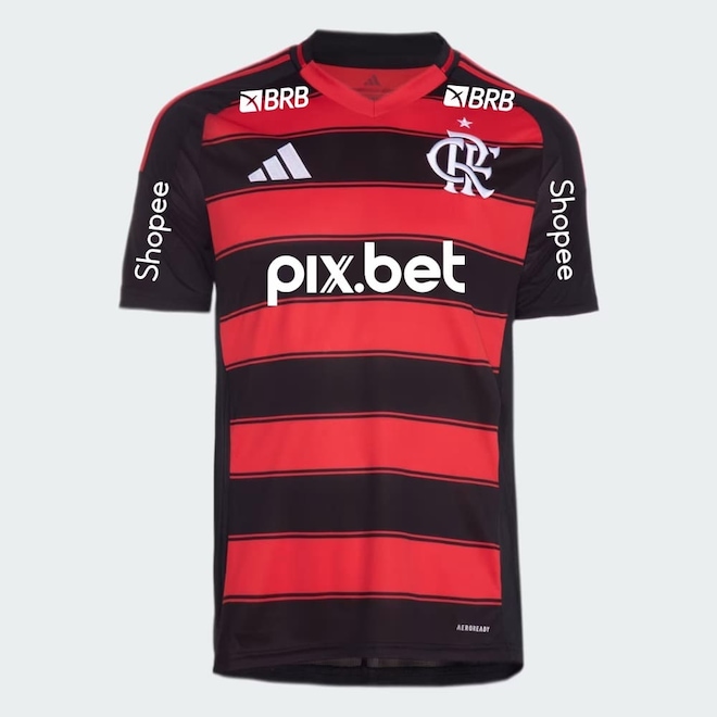 Camisa do Flamengo I 25/26 adidas - Masculina - Foto 1