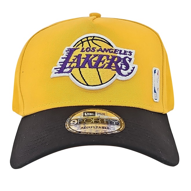 Boné Aba Curva New Era 9FORTY A-Frame Style Los Angeles Lakers - Adulto - Foto 1
