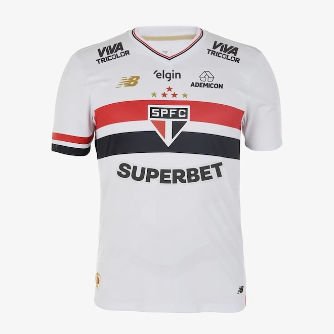 Camisa do São Paulo I 25/26 New Balance Jogador - Masculina - Foto 1