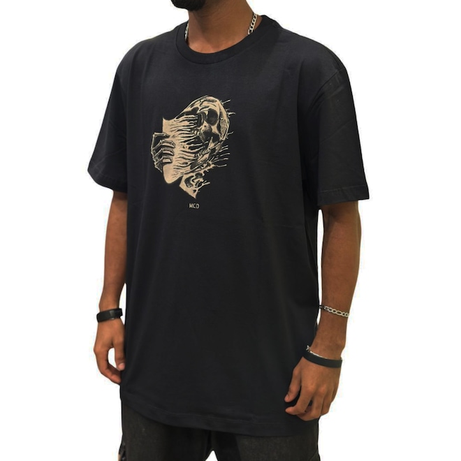 Camiseta MCD Regular Caveira Metamorfose - Masculina - Foto 1